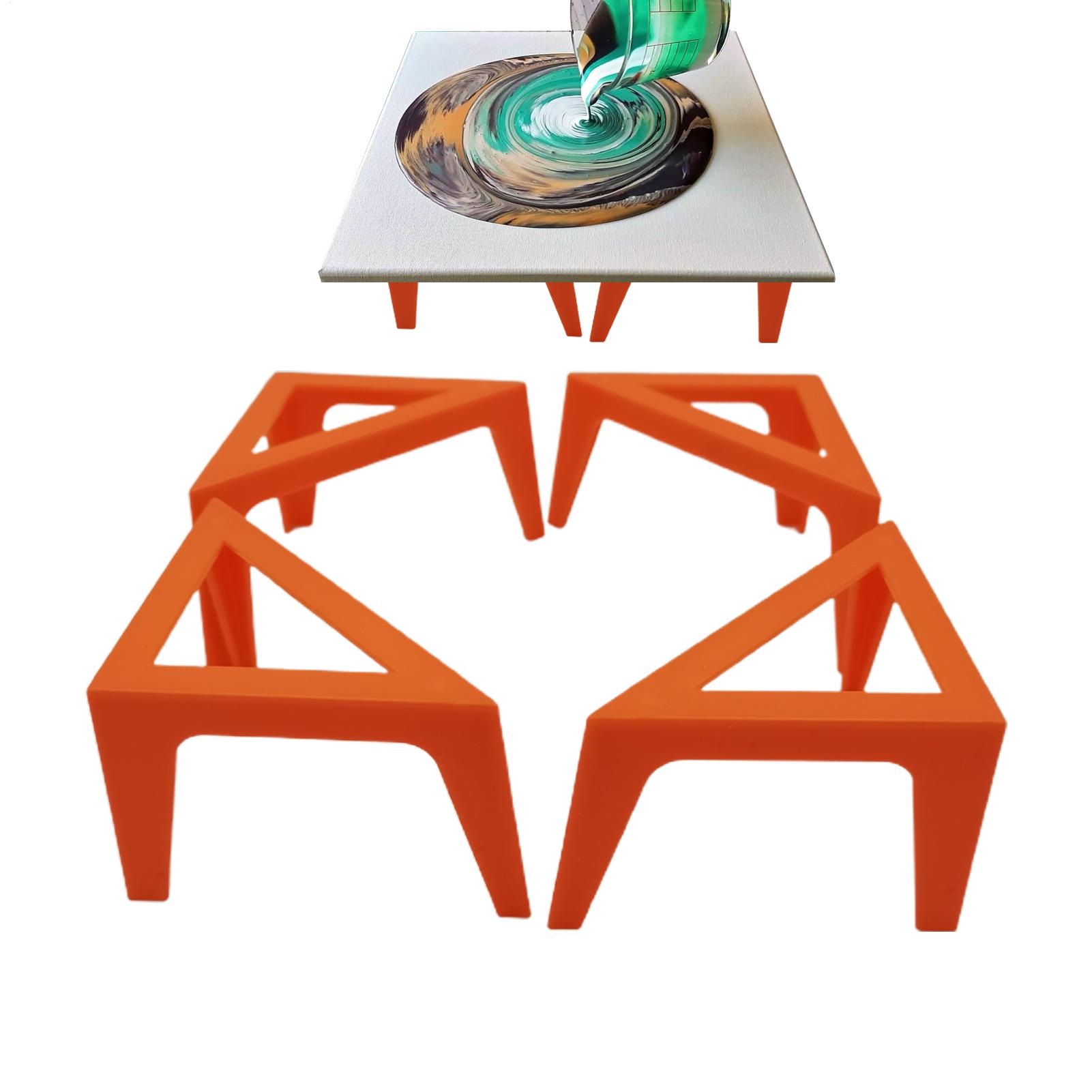 Desk Setup Riser - 4Pcs Stable Canvas Stands Portable Risers