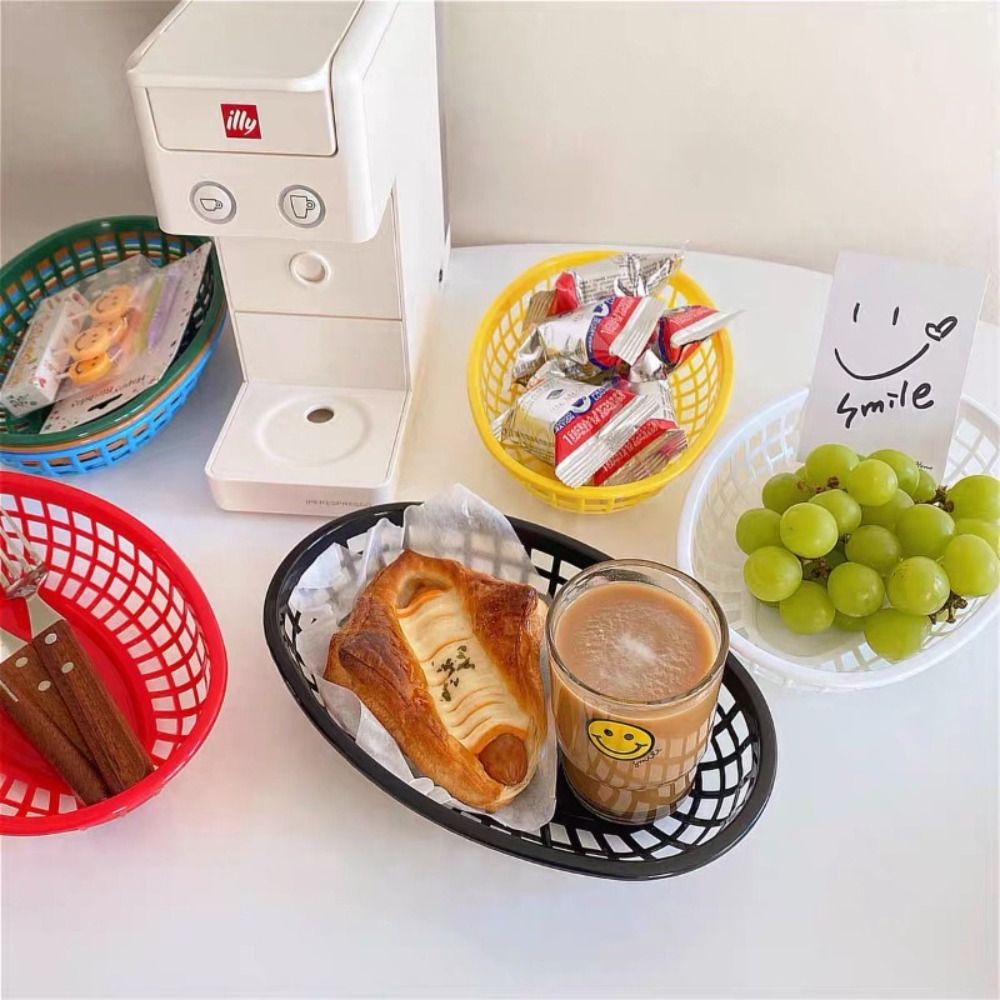 Desk Setup Photo - Photo Prop Plastic Food Baskets Reusable