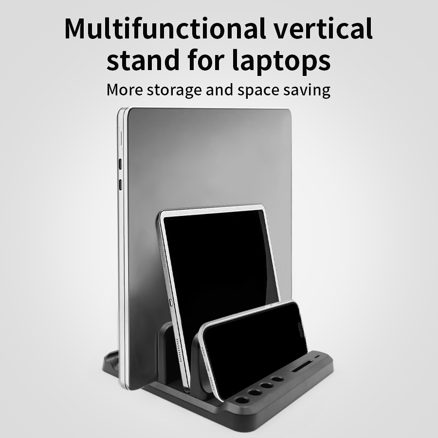 Desk Setup Mac - Vertical Laptop Stand Plastic Portable Tablet/