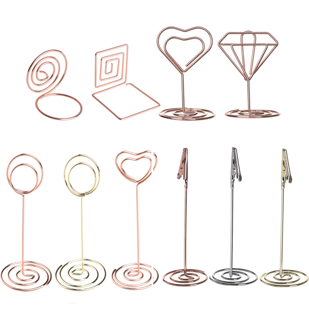 Desk Setup Photo - 1PC Various Shapes Place Card Holder