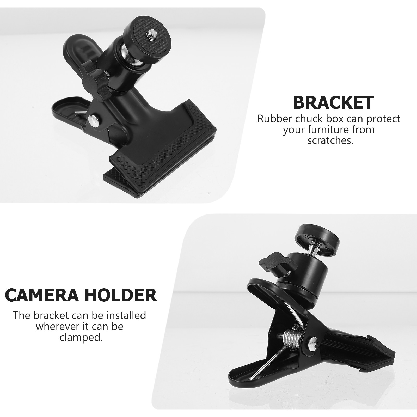 2Pcs Universal Desk Clip Holde - Desk Setup Monitor And Laptop ulasan dan harga