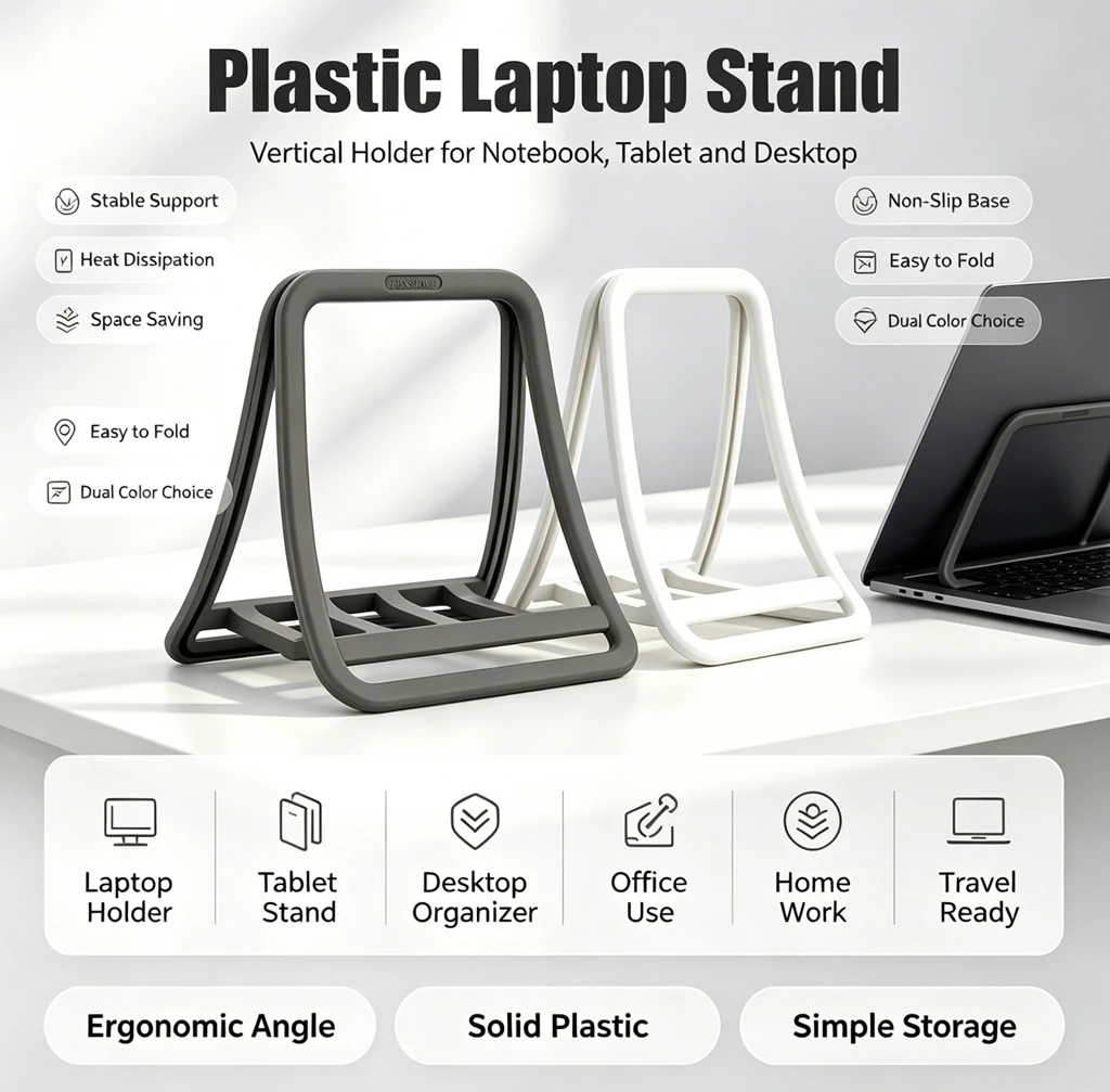 Vertical Laptop Stand Notebook - Desk Setup Mac ulasan dan harga