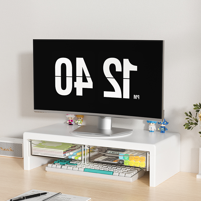 2-Tier Monitor Stand, Plastic  - Desk Setup Riser ulasan dan harga