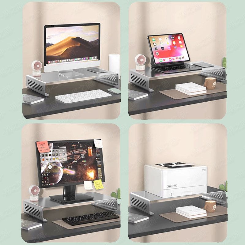 Computer Monitor Stand Riser E - Desk Setup Monitor And Laptop ulasan dan harga