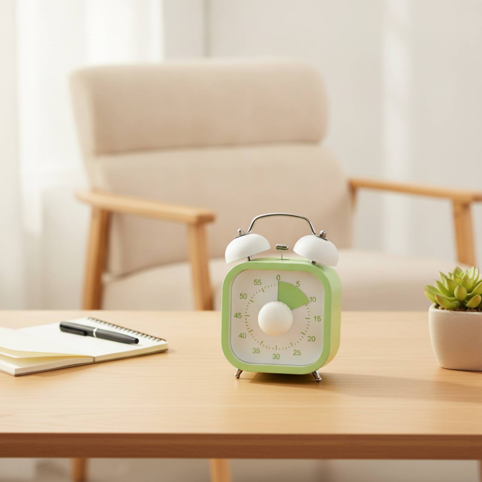 Timer with Bells Wind-up Analo - Desk Setup Requirements ulasan dan harga