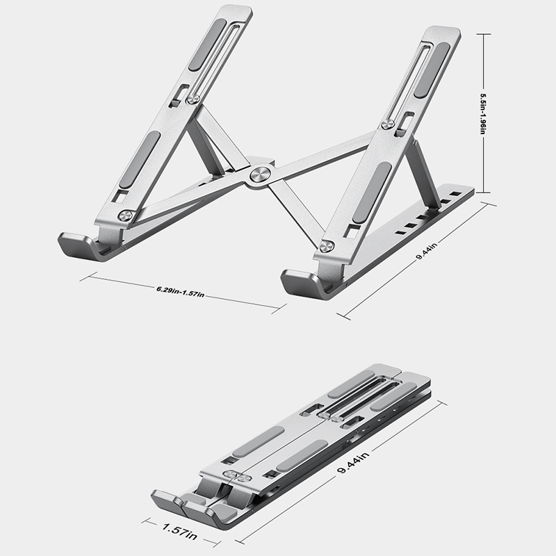 Metal Portable Foldable Laptop - Desk Setup Mac ulasan dan harga