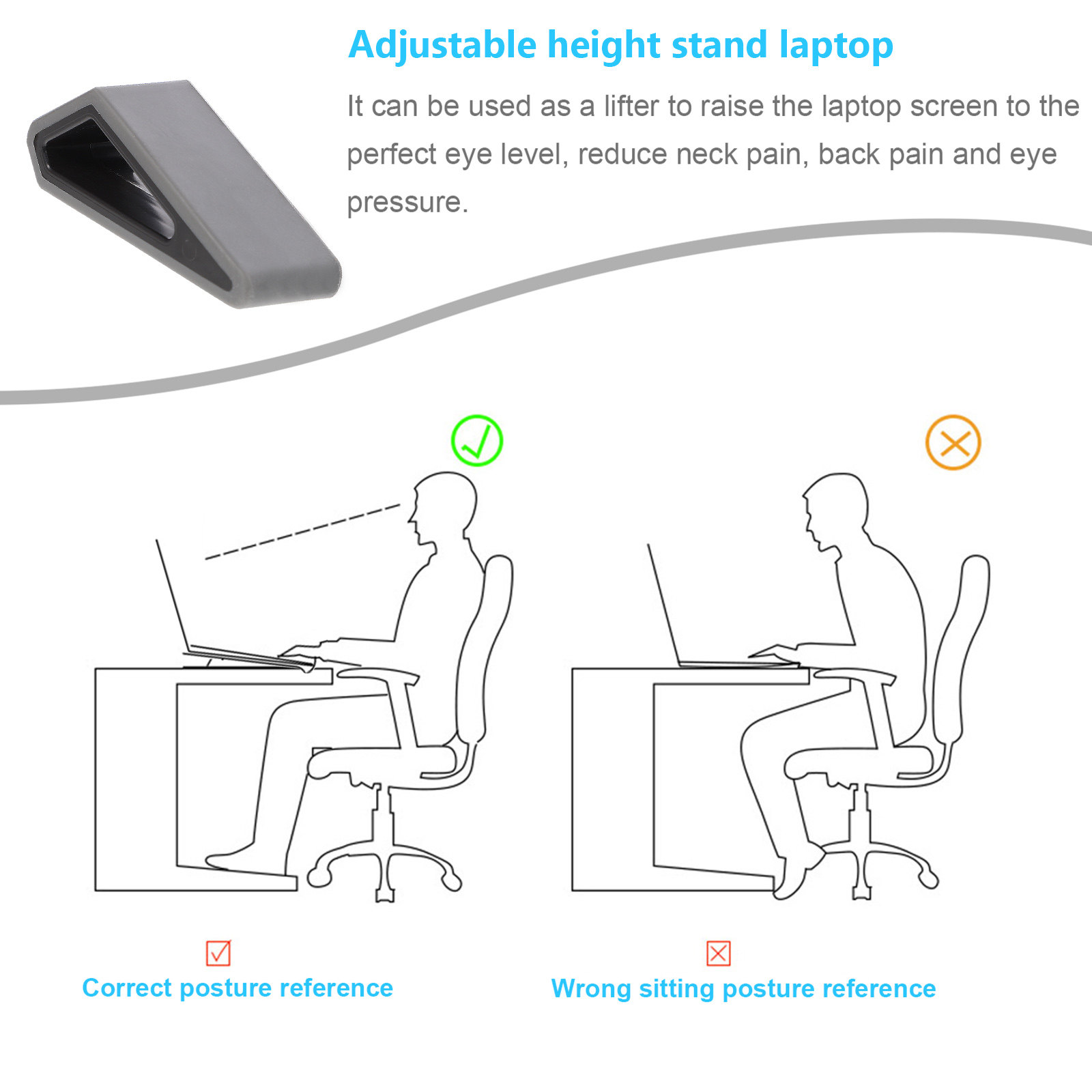 2Pcs Laptop Stand Notebook Ris - Desk Setup Riser ulasan dan harga