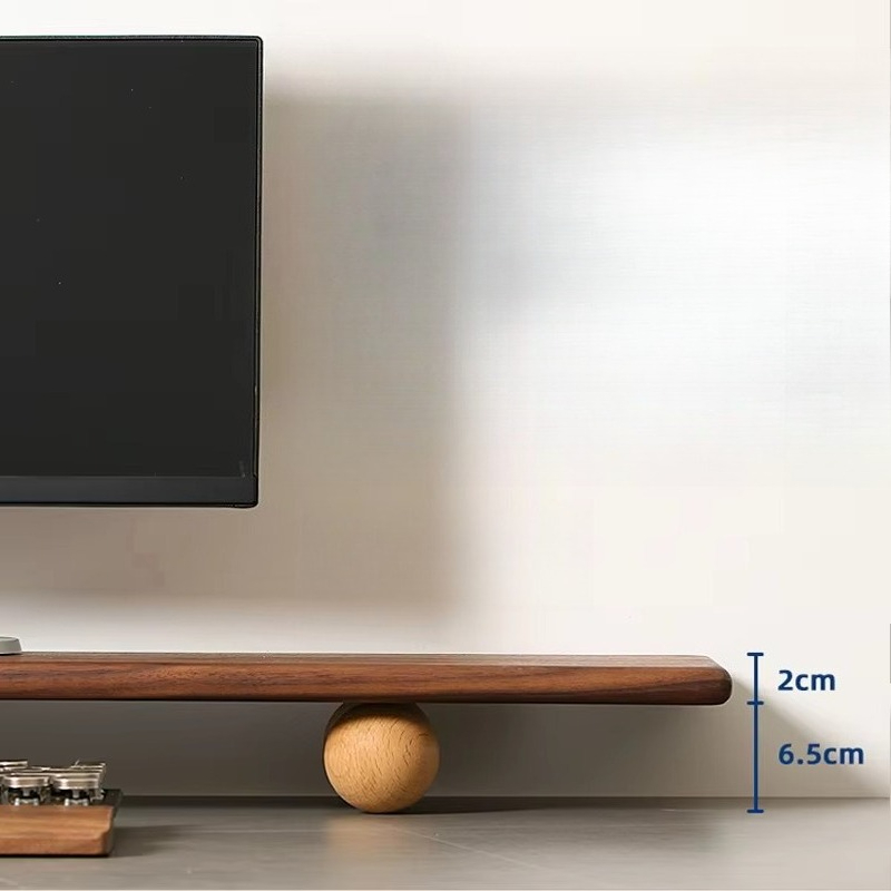 Solid Wood Monitor Riser Lapto - Desk Setup Monitor And Laptop ulasan dan harga