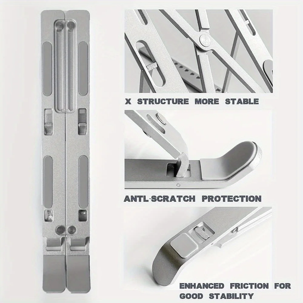 Foldable Aluminum Laptop Riser - Desk Setup Riser ulasan dan harga