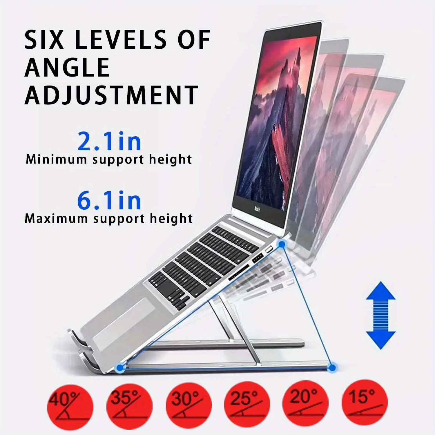 Foldable Aluminum Laptop Riser - Desk Setup Riser ulasan dan harga