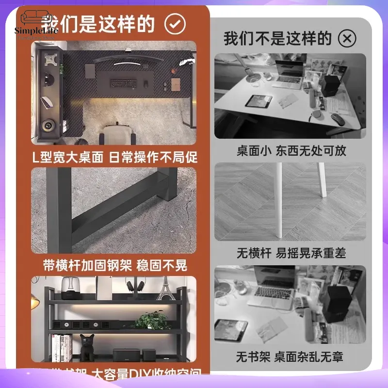 Corner Gaming Desk Computer De - Desk Setup Monitor And Laptop ulasan dan harga