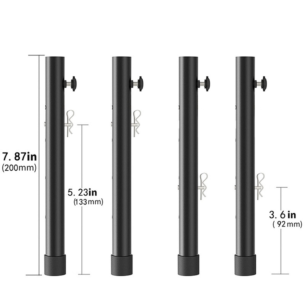 4pcs Adjustable Table Leg Rise - Desk Setup Riser ulasan dan harga