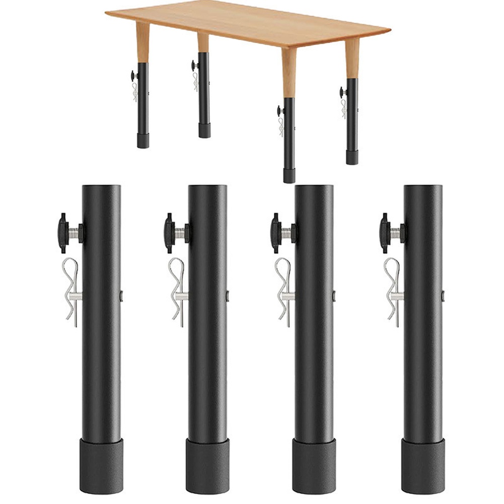 4pcs Adjustable Table Leg Rise - Desk Setup Riser ulasan dan harga