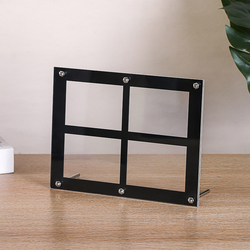Clear Acrylic Multi-grid Photo - Desk Setup Photo ulasan dan harga