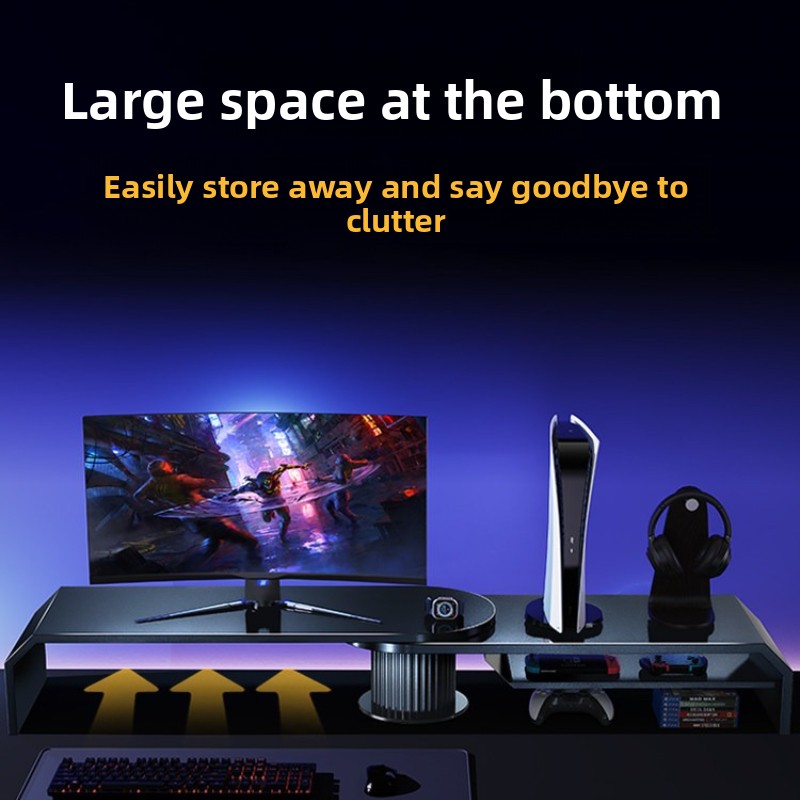 Gaming Dual Monitor Stand Offi - Desk Setup Monitor And Laptop ulasan dan harga