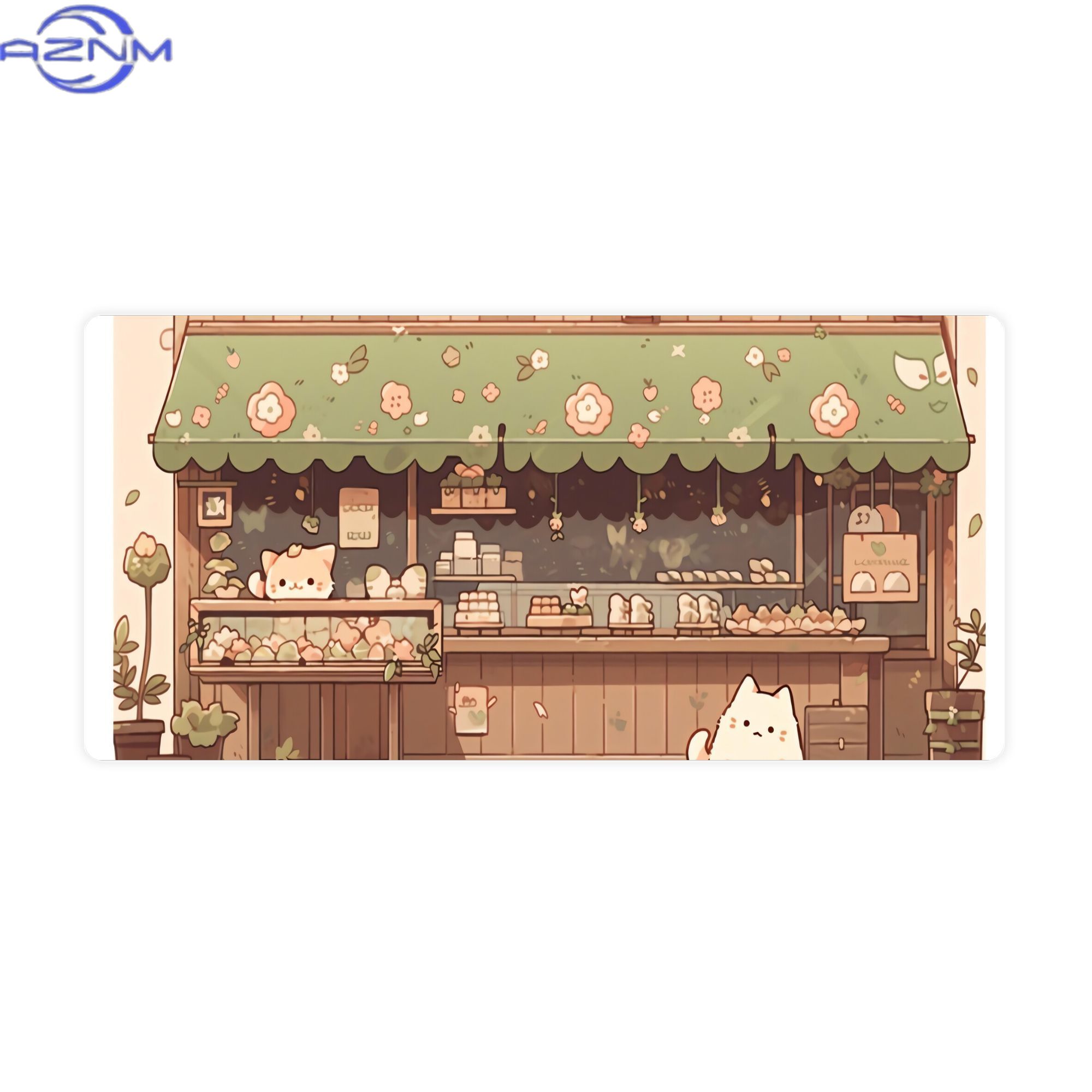 Cat Bakery Aesthetic Green Sho - Your Desk Setup ulasan dan harga