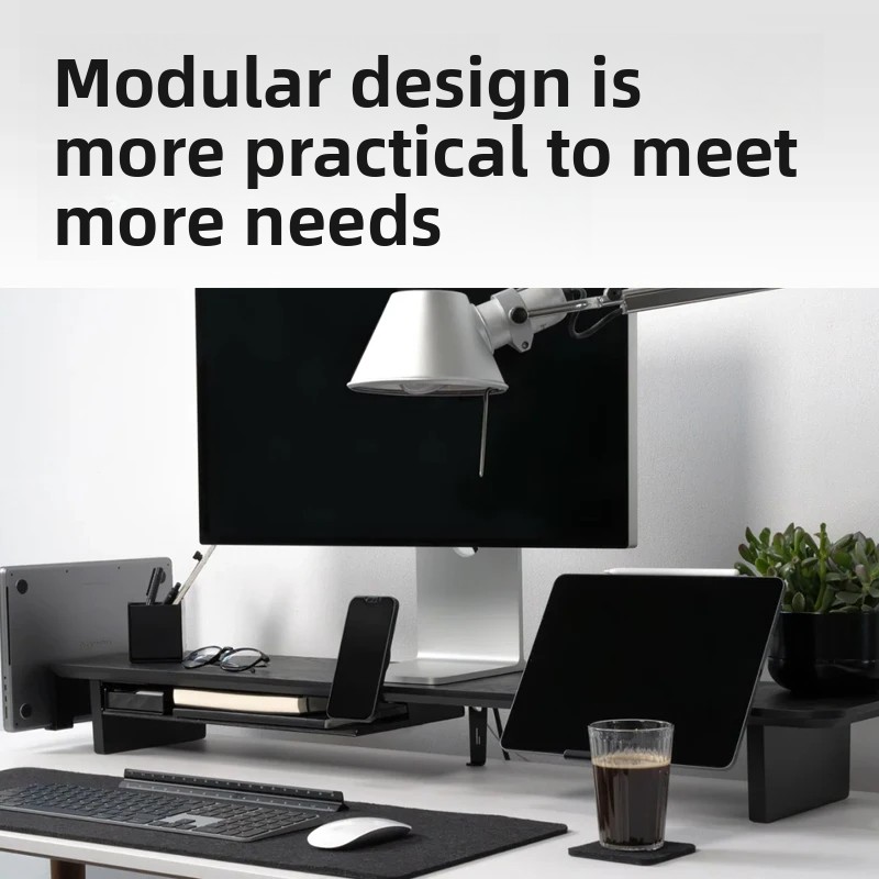 Solid Wood Monitor Riser Stand - Desk Setup Riser ulasan dan harga