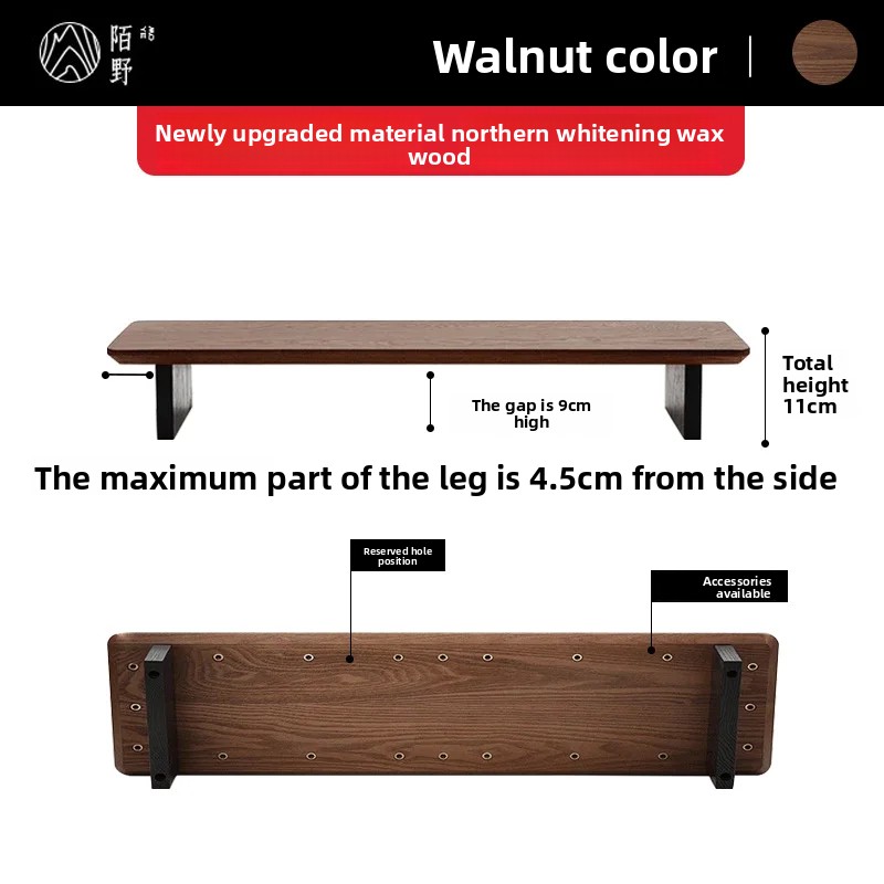 Solid Wood Monitor Riser Stand - Desk Setup Riser ulasan dan harga