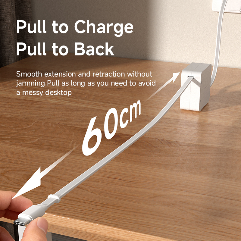 Hagibis Retractable USB C Cabl - Desk Setup Mac ulasan dan harga