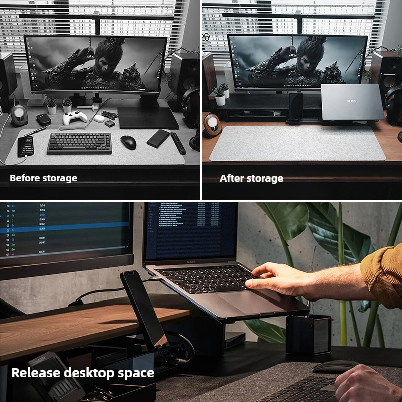 Modular Monitor Riser Stand Er - Desk Setup Monitor And Laptop ulasan dan harga