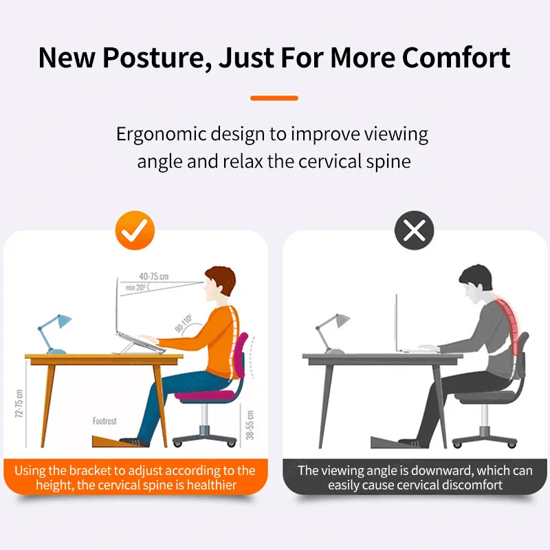 Foldable Laptop Stand Portable - Desk Setup Mac ulasan dan harga