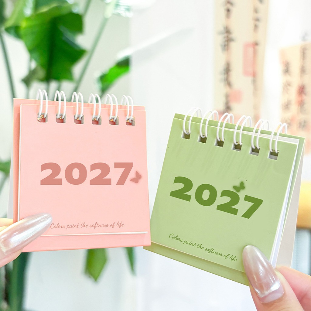 2027 Mini Paper Desk Calendar  - Desk Setup Photo ulasan dan harga