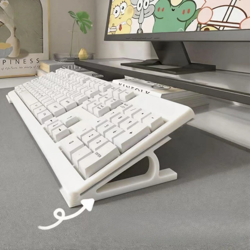 2pc Ergonomic Keyboard Riser F - Desk Setup Riser ulasan dan harga