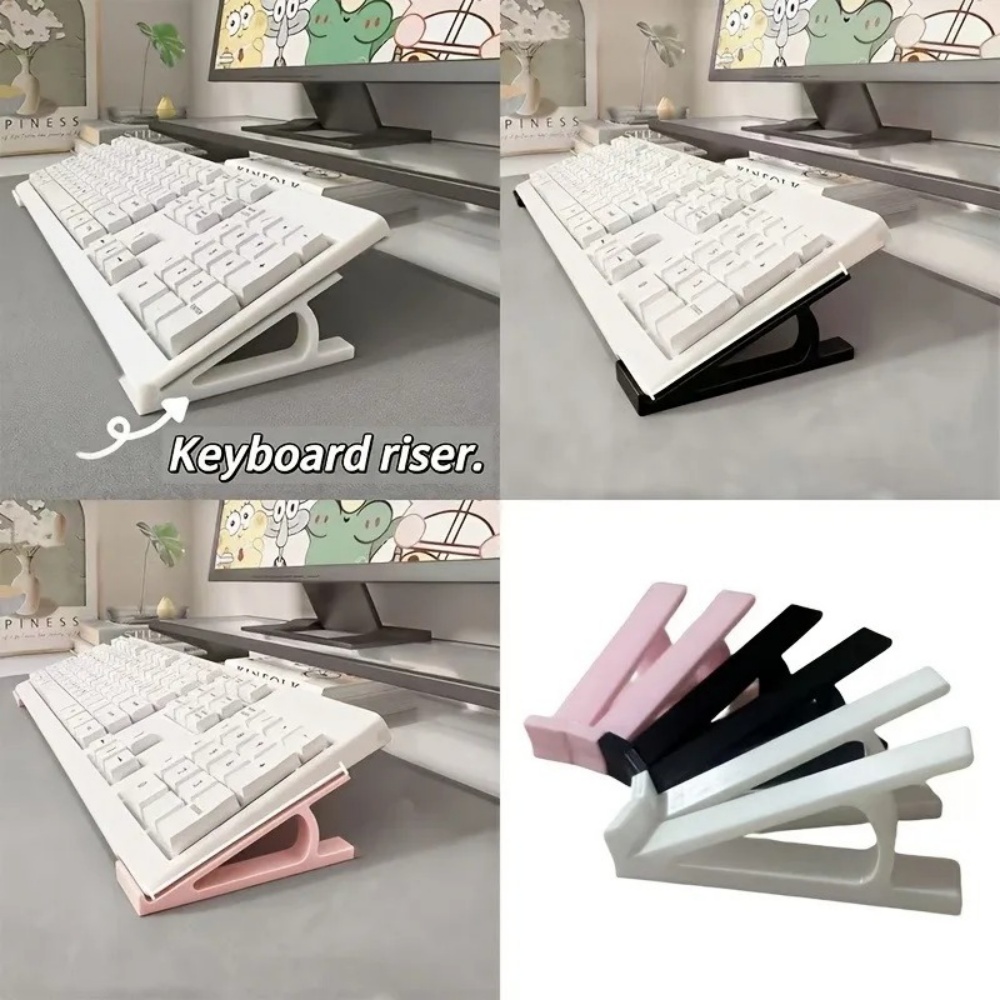 2pc Ergonomic Keyboard Riser F - Desk Setup Riser ulasan dan harga
