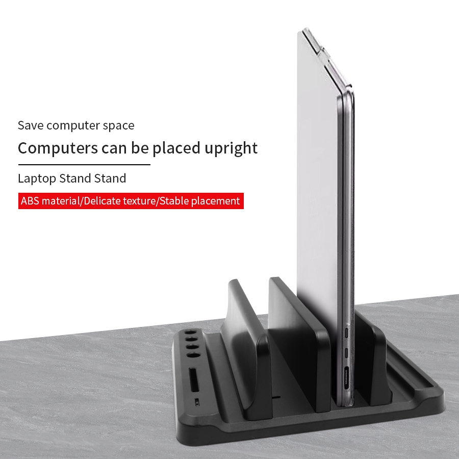 Vertical Laptop Stand Plastic  - Desk Setup Mac ulasan dan harga