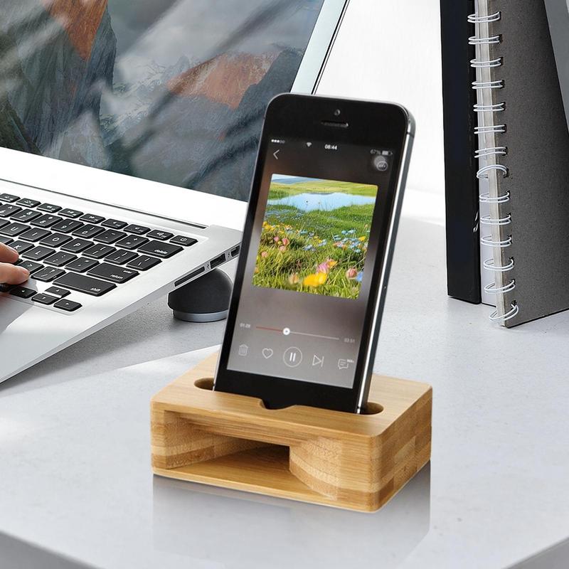 Phone Holder Speaker Amplifier - Desk Setup Riser ulasan dan harga