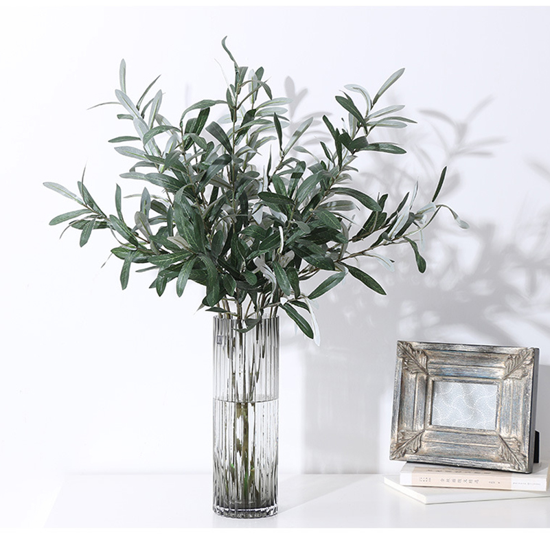 Artificial Plants Olive Green  - Desk Setup Photo ulasan dan harga