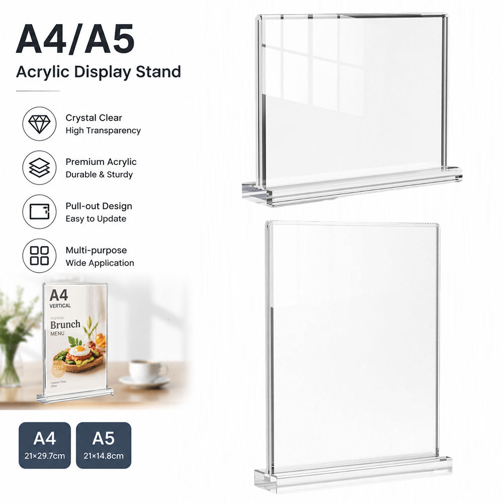 Transparent Acrylic A4/A5 Desk - Desk Setup Photo ulasan dan harga
